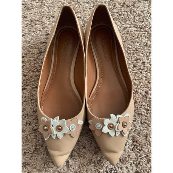 Coach Shoes - COACH Tea Rose pointed toe flats